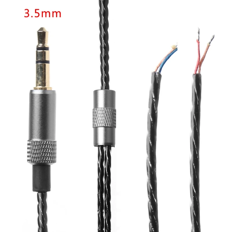 3.5mm DIY Replacement Headphone Cable Maintenance Wire Without MIC