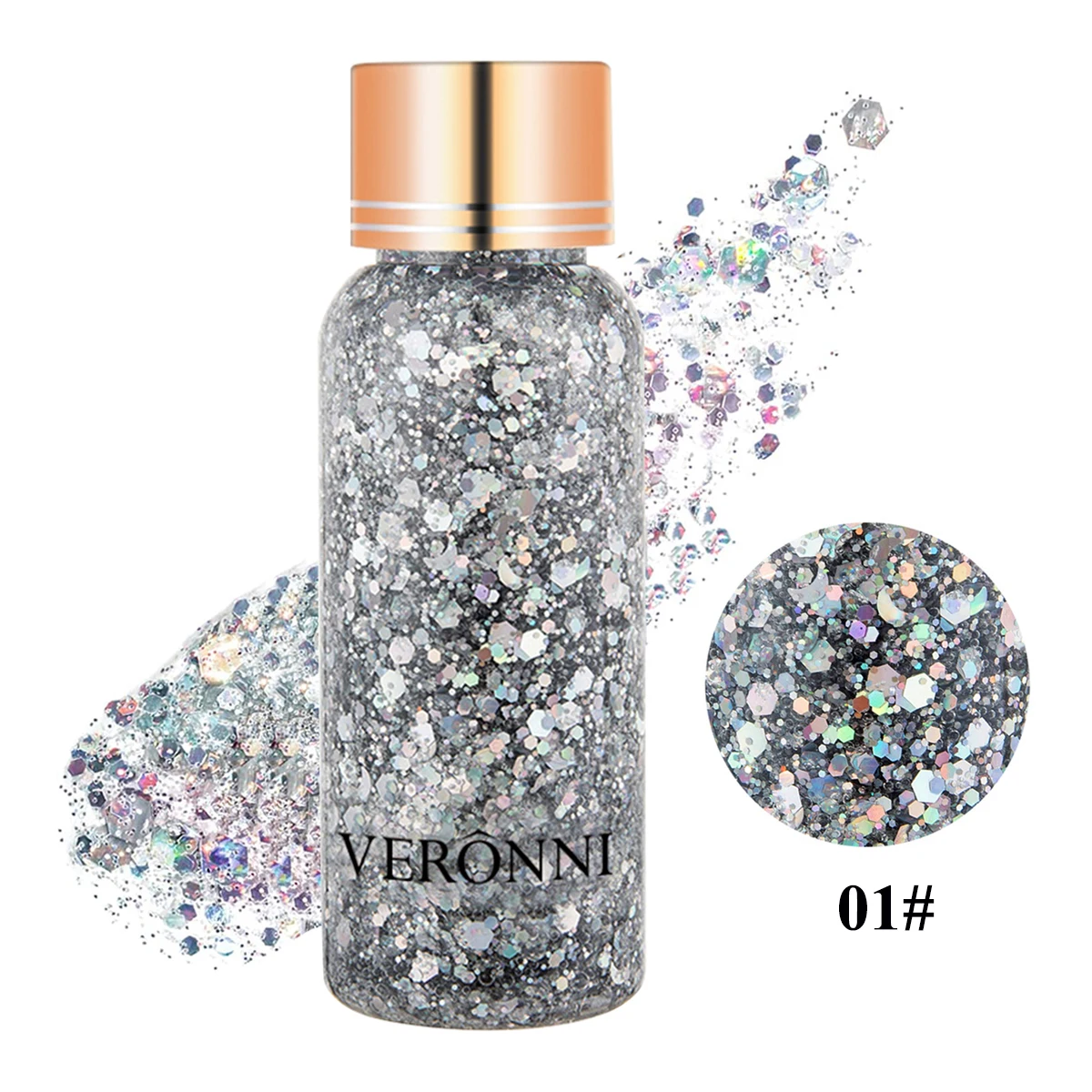 Multifunctional Eye Glitter Nail Hair Body Face Gel Art Flash Sequins Festival Stage Glitter Liquid Eyeshadow Makeup Decoration 4
