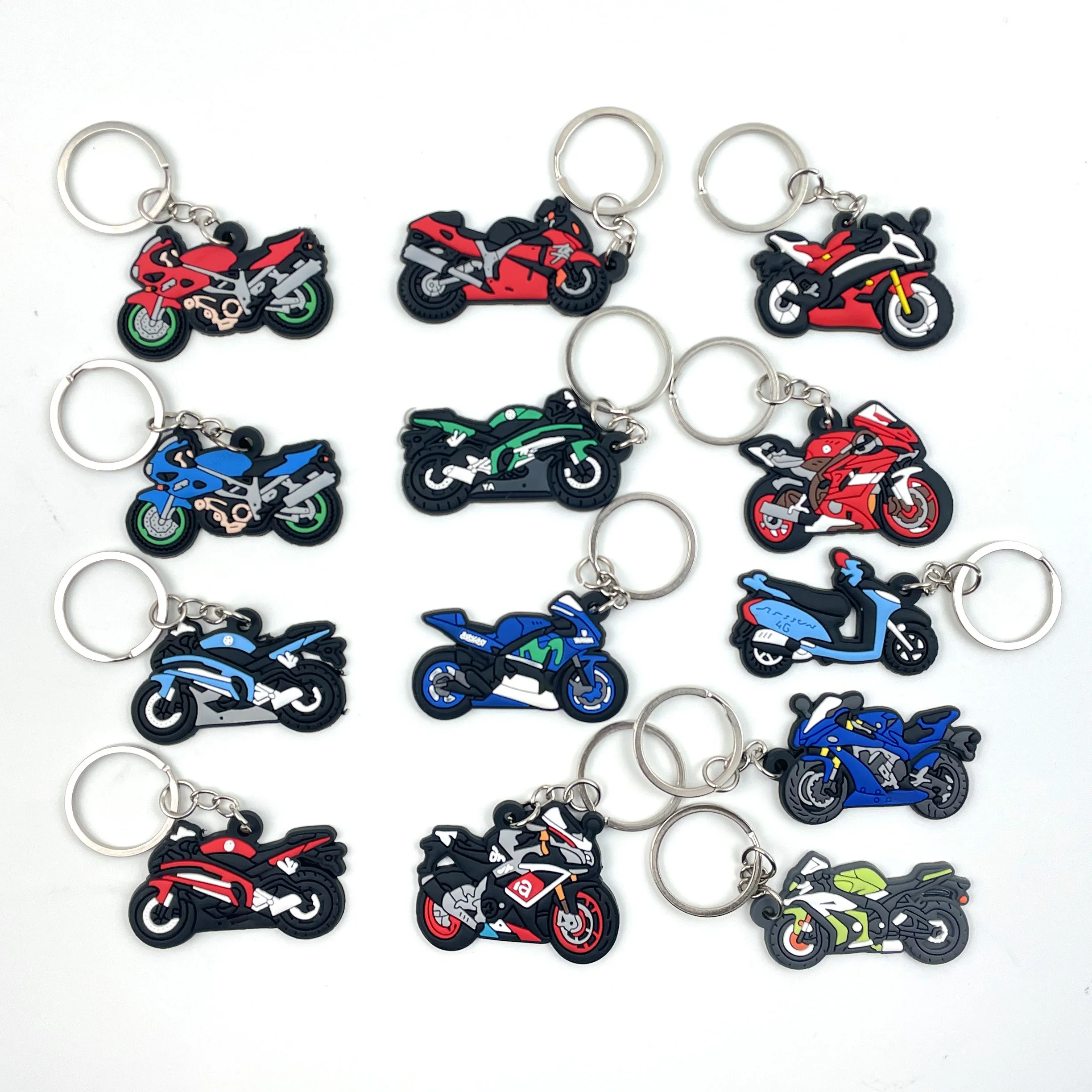 3D Motorcycle Accessories Motorcycle KeyChain Rubber Motorcycle Key