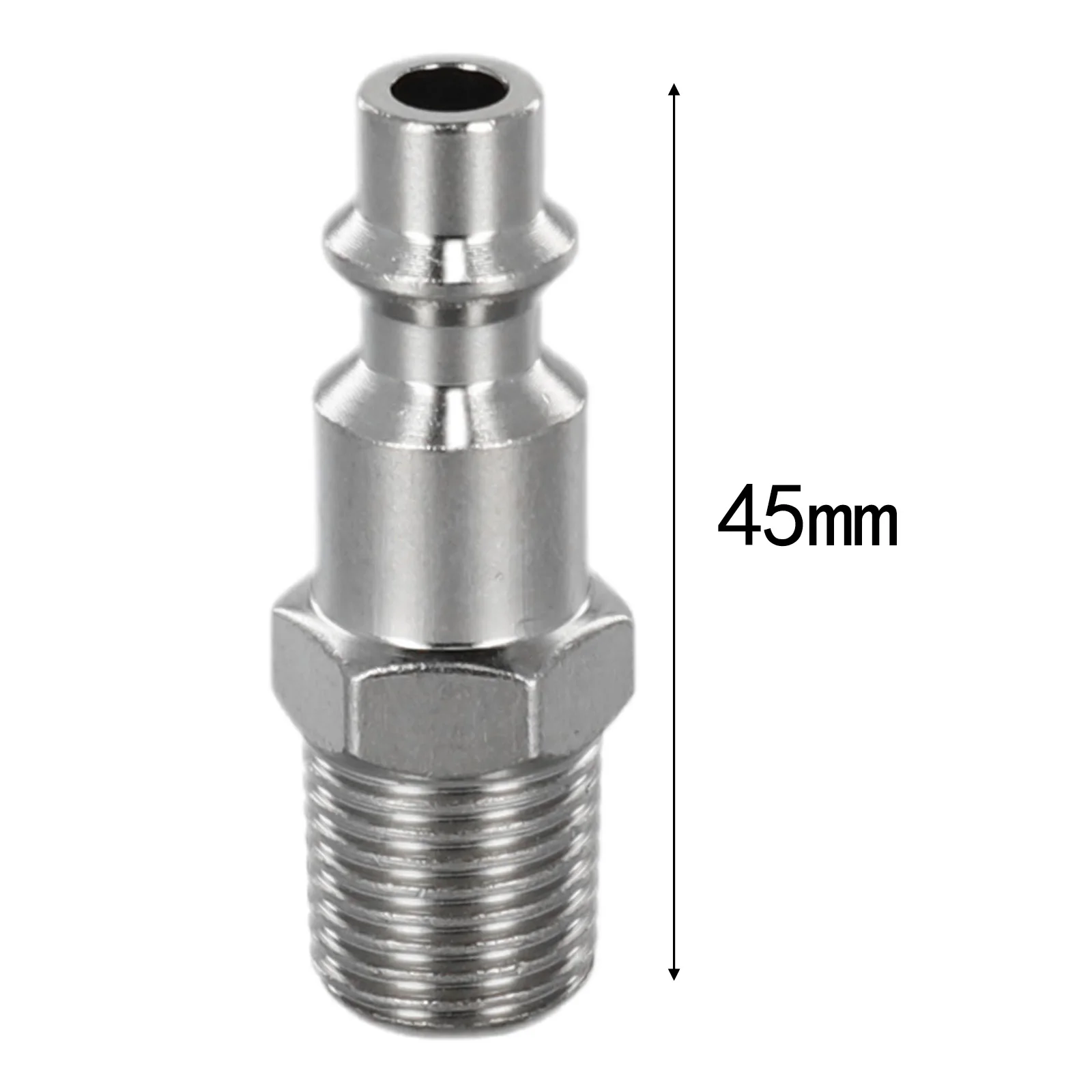 

1/4Inch NPT Male Threads Quick Release Connector Chrome Plated Rust Resistance Accessories Pneumatic Tool Air Hose Fitting