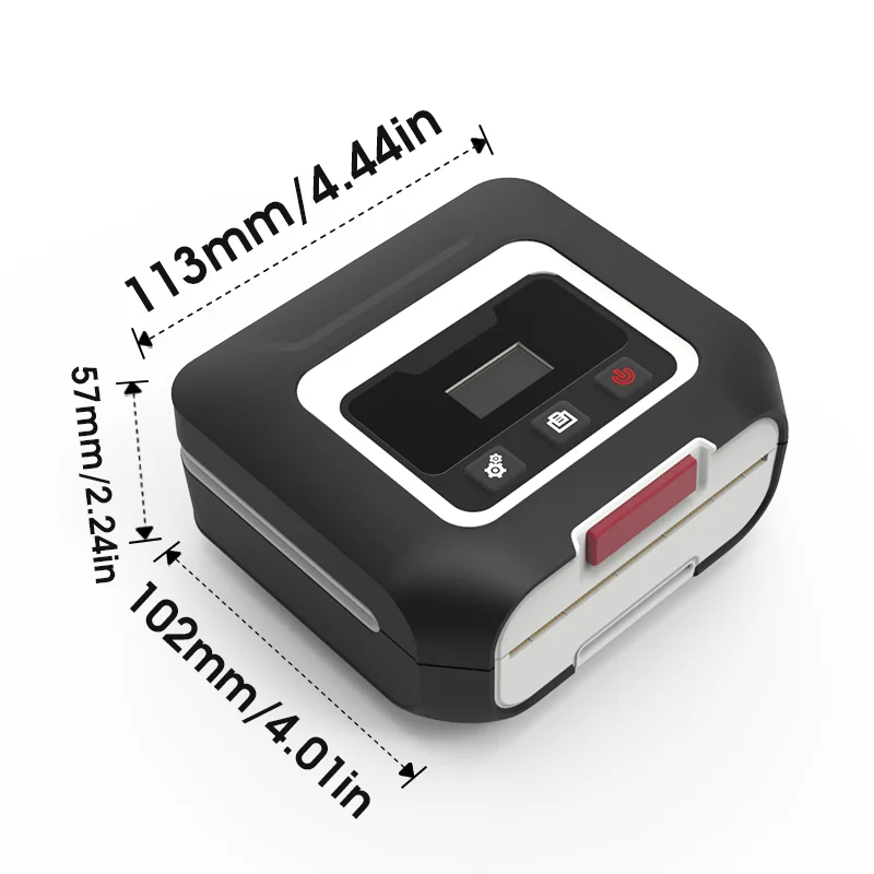 Stampante termica portatile per viaggi, stampante intelligente senza inchiostro, 27,9 x 8,4 x 5,1 cm, connessione per smartphone, tablet, laptop, PC, supporta lettere A4 e USA, piccola stampante Stampante termica portatile per viaggi, stampante intelligente senza inchiostro, 27,9 x 8,4 x 5,1 cm, connessione per smartphone, tablet, laptop, PC, supporta lettere A4 e USA, piccola stampante