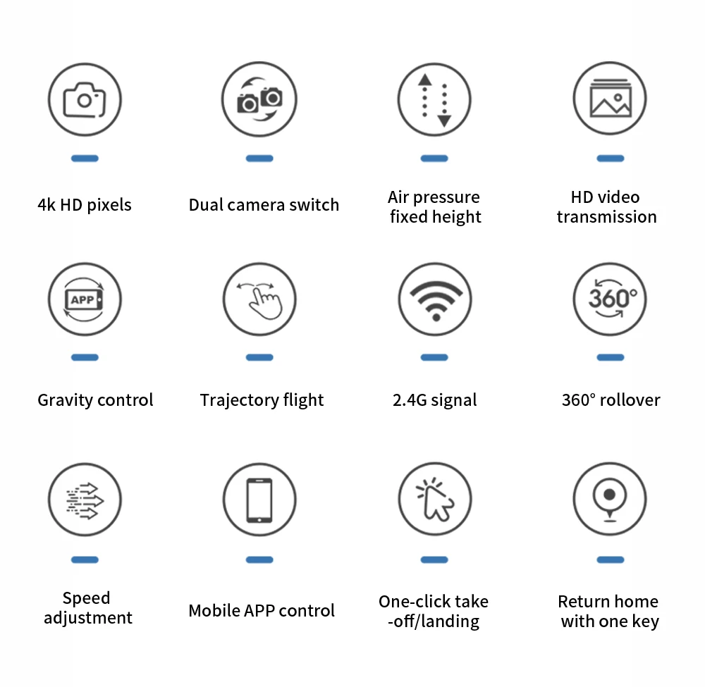KBDFA E88 Pro Drone, 0 4k hd pixels dual camera switch air pressure 