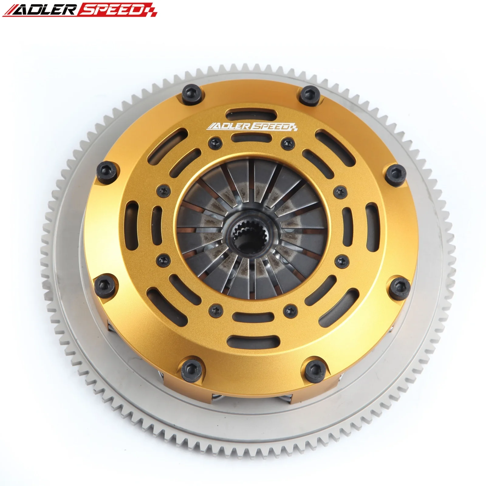 ADLERSPEED 레이싱 트윈 디스크 클러치 키트 (ECLIPSE TSi LASER RS 4G63 AWD 6볼트 표준 WT용)