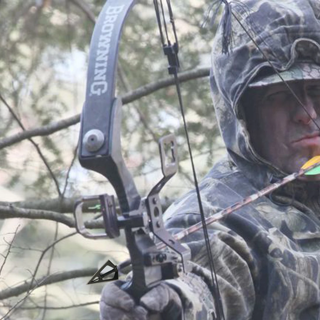 Broadheads Hunting 3 Blades Arrowheads Black Tip Steel For Bow And Crossbow Arrow Head Stainless Steel archery arrowhead 3/6/12/24/60pcs