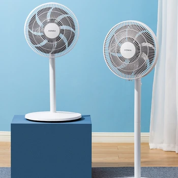 터치 스크린 더블 헤드 공기 순환 팬, 가정용 조용한 전기 팬, 3D 입체 에너지 절약 바람, 강한 바닥 팬