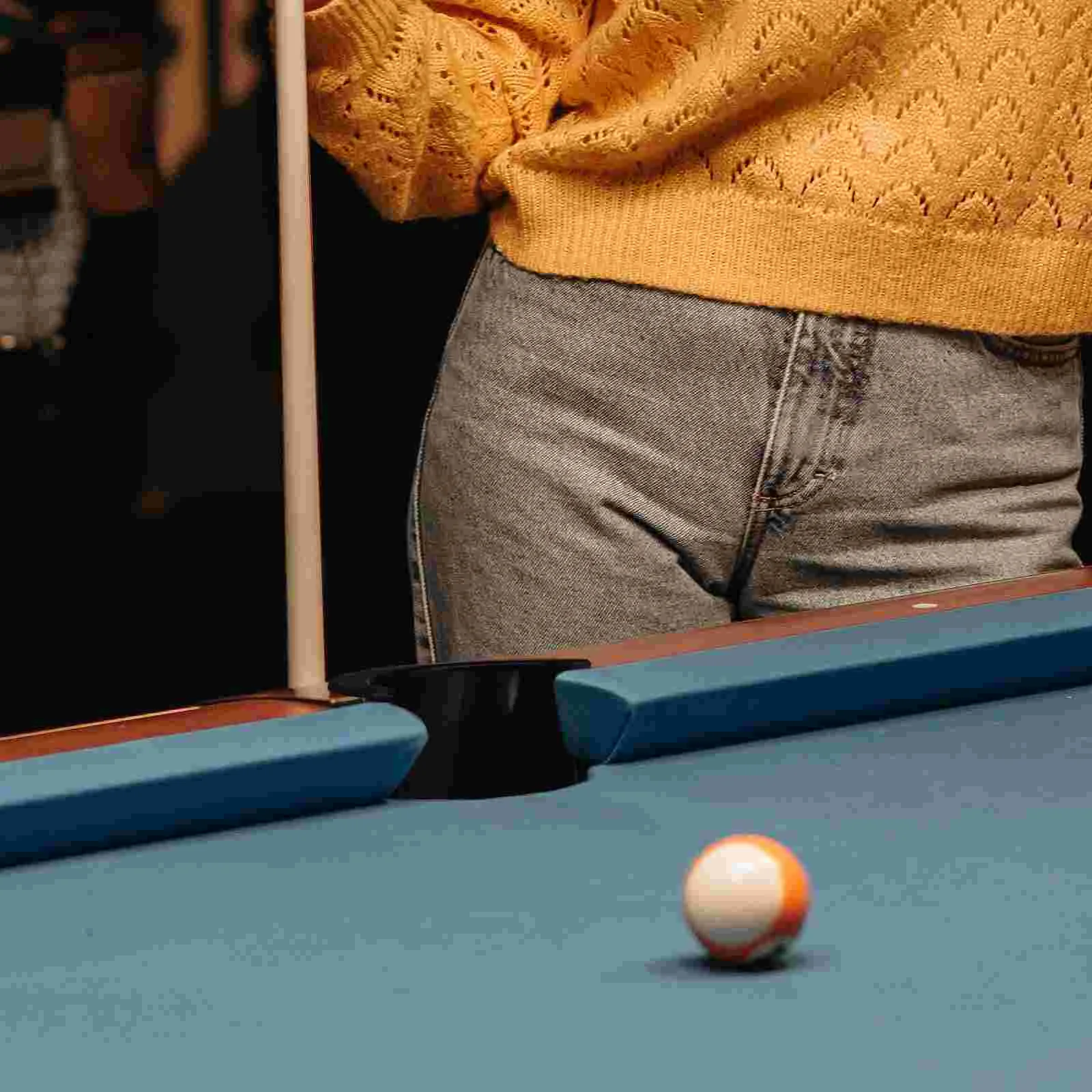 Durable Black Plastic Pocket Liner Table Billiard Net Frame Snooker Balls Accessories Entertainment Pool Table Parts 6 Pcs