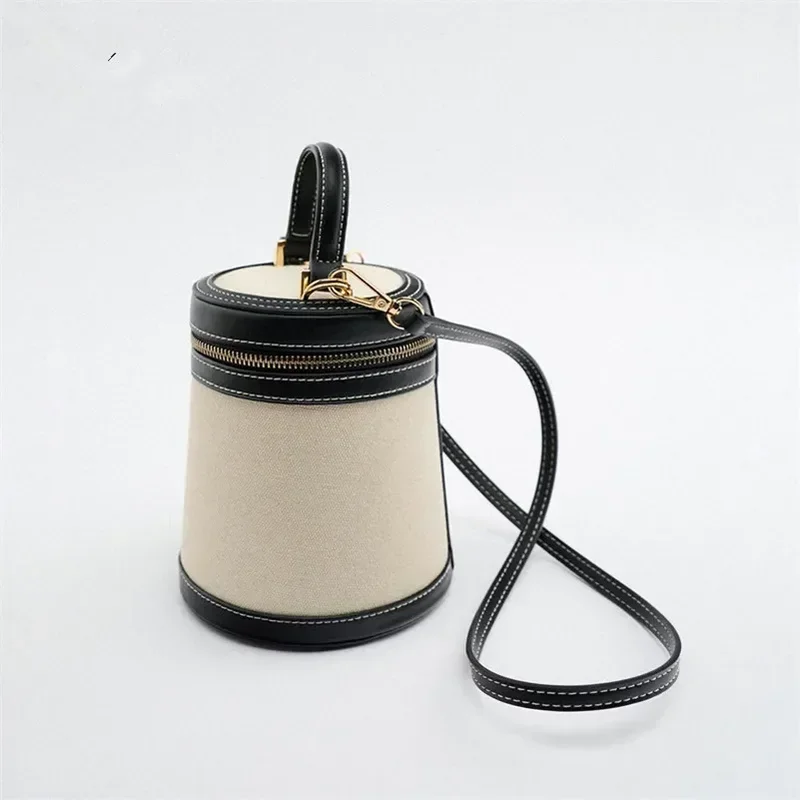 Women's Bags Shoulder Spring Summer New Mini Messenger Bucket Bags Casual Cylinder Handbags Luxury Bag Woman Crossbody
