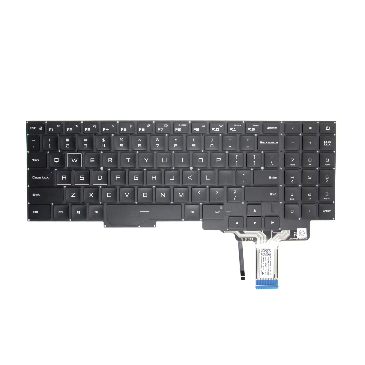 Teclado Retroiluminado para Laptop Inglês para Xiaomi 100 Novo Original dos Eua para Redmi g 2023 Redmi g 2023 Xmg2003-aj ab al Rmg2104 Rmg2102 - Imagem 3