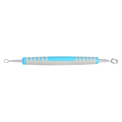 DIY Plastic Handle Double Head Pottery Texture and Clay Carving Tool (E)