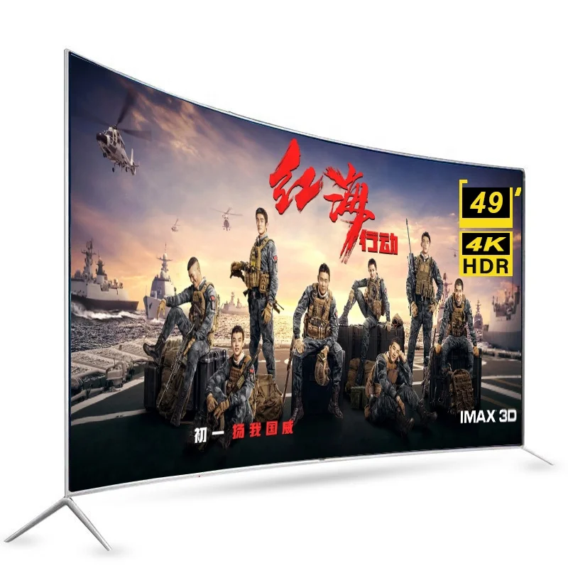 

Curved Smart TV Manufacturer 49 inch 4K Big Screen Ultra HD LED Television 49 inch TV