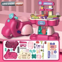 2 In 1 Children's Motorcycle Large Simulation Supermarket Dresser Pretend Play Home Early Educational Toy Kid Birthday Gift 2