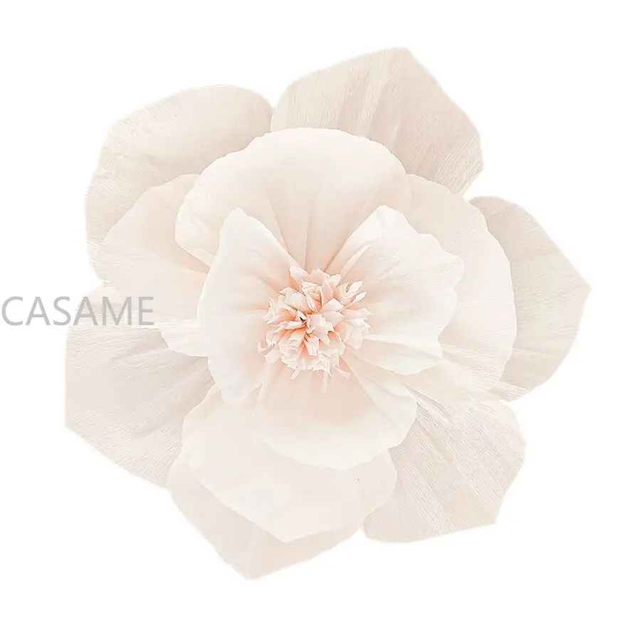 Crepe Paper Flower and Butterfly Wall Decoration Set for Parties and Home Decor