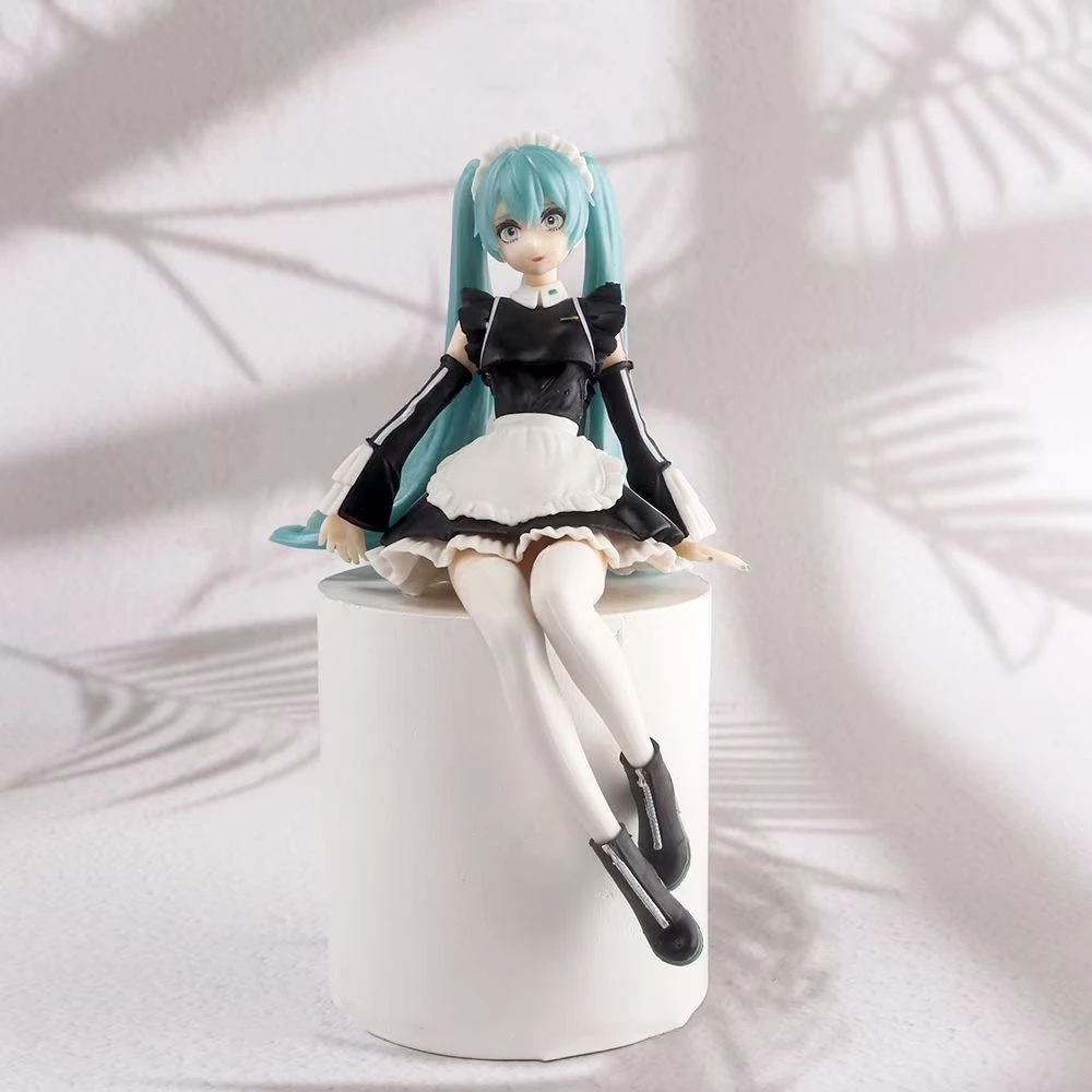 Heiß begehrte neue Hatsune Miku Anime-Figur, rosa Sakura, sitzende Pose, PVC-Actionfigur, Modellspielzeug, Dekoration, Sammlerstück, Geschenk – Detail 13