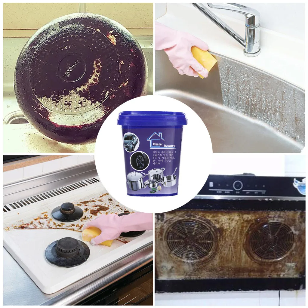 All Purpose Cleaner Stainless Steel Cleaning Paste Powerful Cookware Rust Removal Cleaning Paste Kitchen Stainless Steel Cleaner