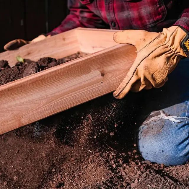 Kerti Talaj Szitter Multifunkcionális Kézi Kavicsos Sziter Komposzt Képernyő Sziták Fa Szennyeződés Szitát Kéz A Sziklatisztításhoz - Image 2