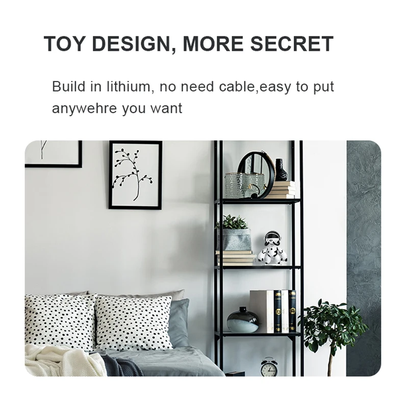 Robot Camera WIFI Mini Cameras 2MP IP Indoor Cam Wireless PTZ Monitor Audio Video Security Surveillance 1080P Night Vision