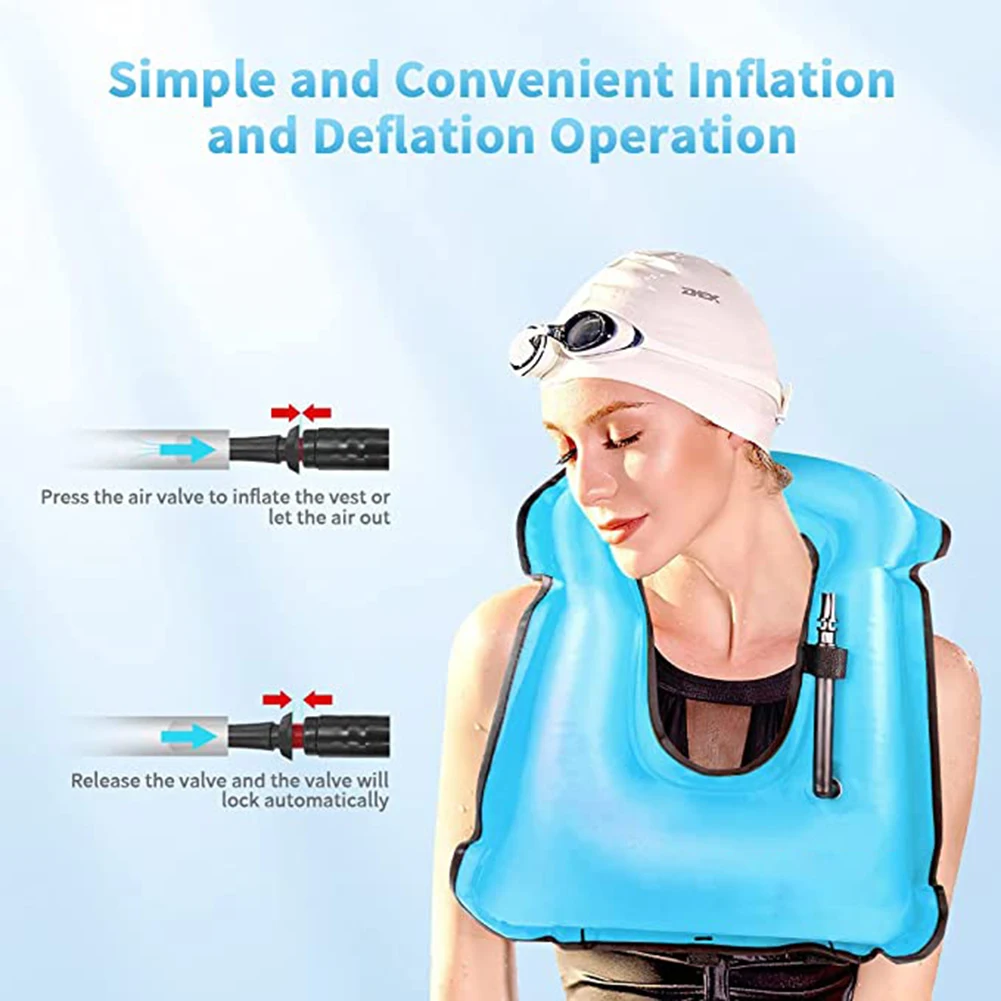 구명조끼 Inflatable Adult Adjustables Chest Strap Life Vests Diving Buoyant Vest спасательный жилет
