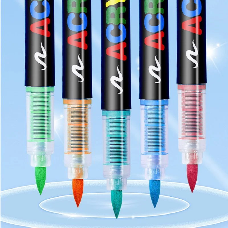 guangna アクリルマーカー 164色 Amazon.com: Guangna Acrylic Paint Markers Brush Tip, 12
