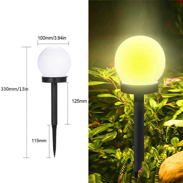 solar post cap lights Outdoor Solar Garden Lights Solar Tube Lights Solar Acrylic Bubble Light Waterproof RGB Color Changing Solar Stake Light solar camping lights Solar Lamps