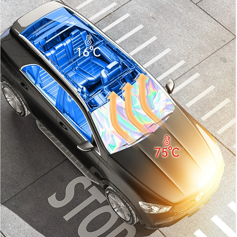 Car Sunshade Windshield Sunshade Windshield Sun Shade Windshield Sunshade For Car Front Window Windscreen Cover Auto Sun Visor Car Interior Solar UV Protection Sun Shade Accessories
