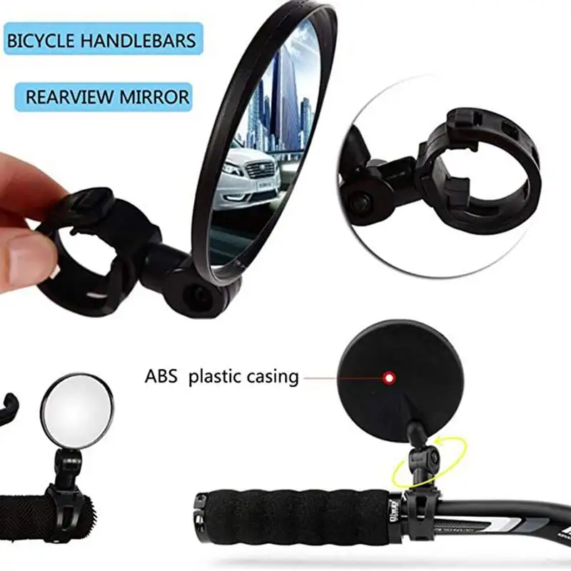 Specchietto bici sicuro HD antiurto specchio convesso impermeabile e antipolvere attrezzi da ciclismo tuta per tutti i tipi di moto moto e