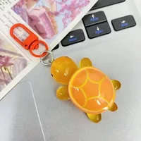 Cute Glow in The Dark Turtle Keychain for Women Girls Backpack Pendant Colorful Tortoise Keyring Student DIY Accessories Gift 6