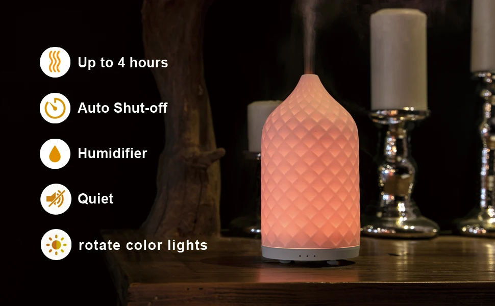 Diffusore Oli Essenziali Per Auto - 100ml Con Luci LED - Umidificatore Portatile Per Auto E Casa - Foto 2