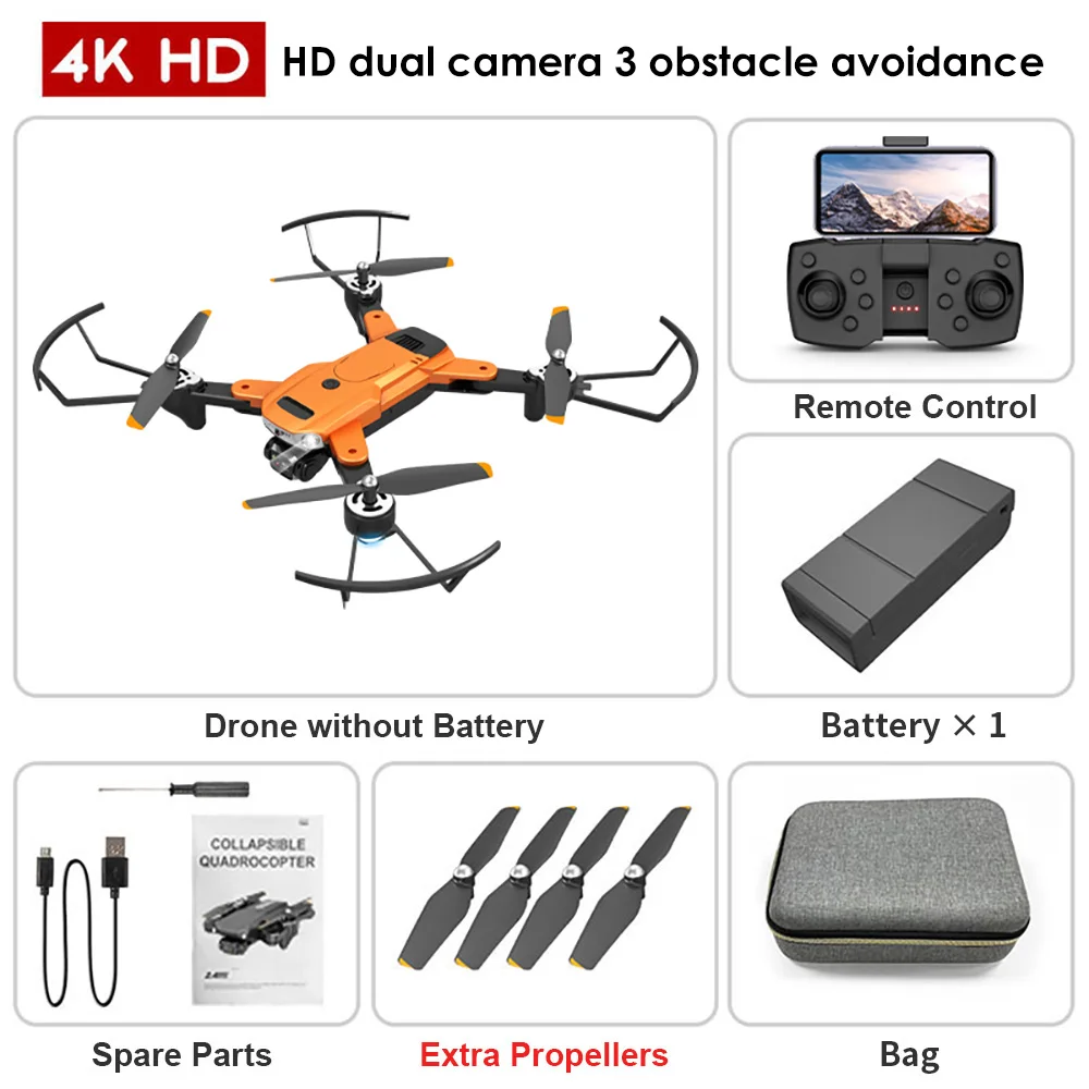 toy helicopter price 2022 New S819 Drone 4k Profesional HD Pair Camera With obstacle avoidance Brushless Motor Foldable Quadcopter Helicopter Toys helicopter remote control helicopter RC Helicopters