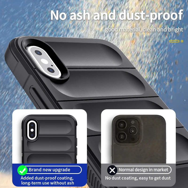 Premium Shockproof Silicone TPU Back Cover for Smartphones - Skin-Friendly Design