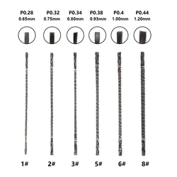 8Pcs Diamond Wire Mini Saw Blade Scroll Jigsaw Blades Cutter For Jewelry Metal Wood Acrylic Sheet Plastic Cutting Hand Tools