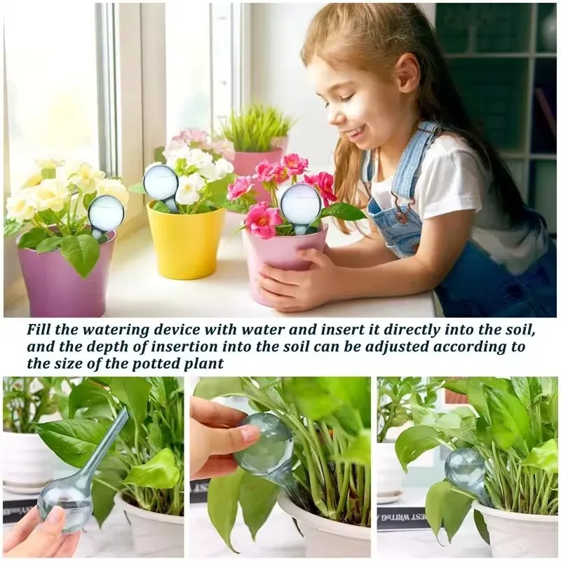 Plant Water Feeder Automatic Plastical Balls Garden Water Device Plants Watering Bulbs Self Watering Drip Irrigation Devices plant waterer