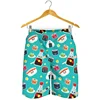 Japanese Sushi Graphic Short Pants For Men 3D Print Cartoon Food Beach Shorts Summer Quick Dry Swim Trunks Surf Board Shorts 4