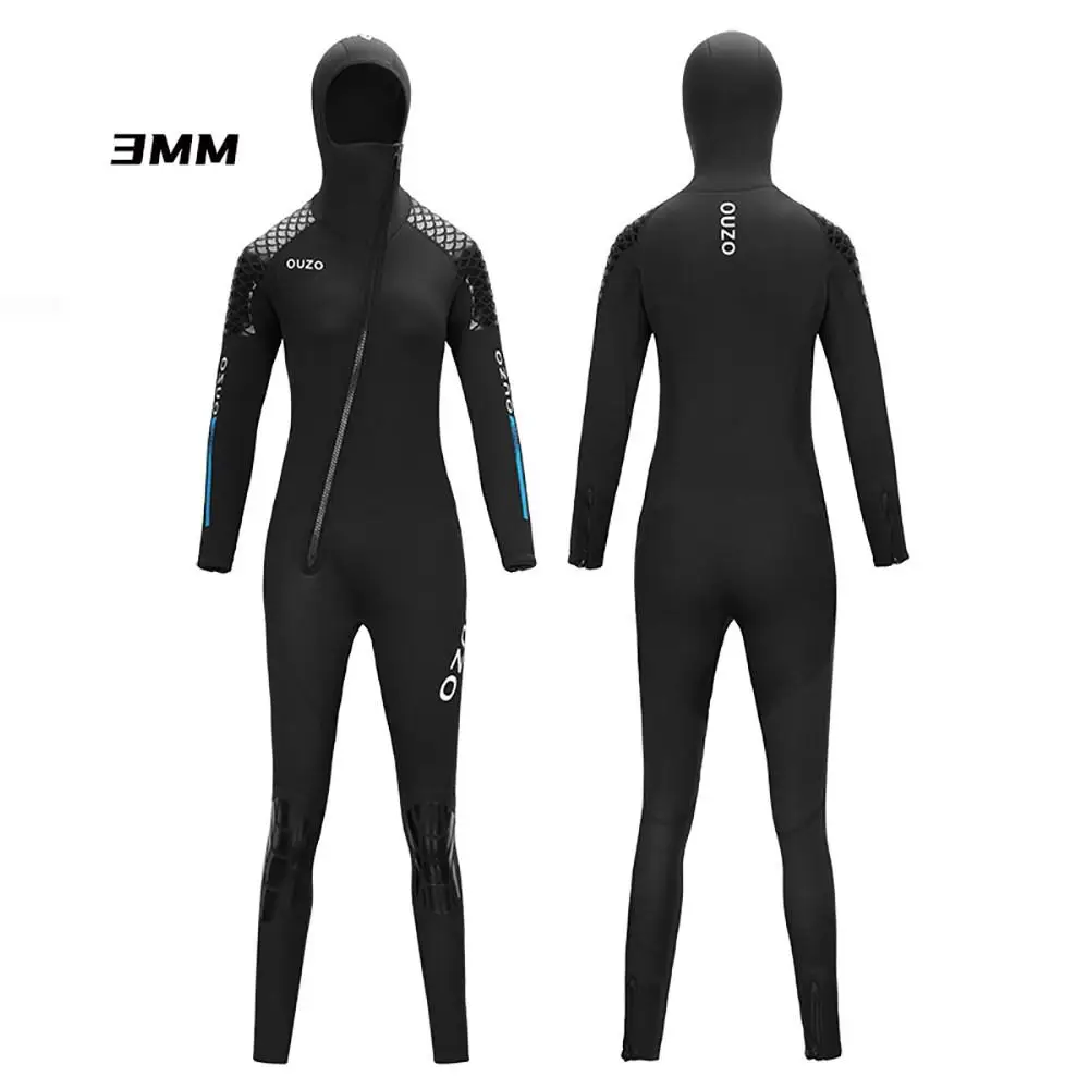 

Wetsuit Surf Suits 3mm Wetsuit For Men Diving Suit Neopreno Long Sleeve Swimsuit Roupa De Mergulho Fullbody Hooded Wetsuit