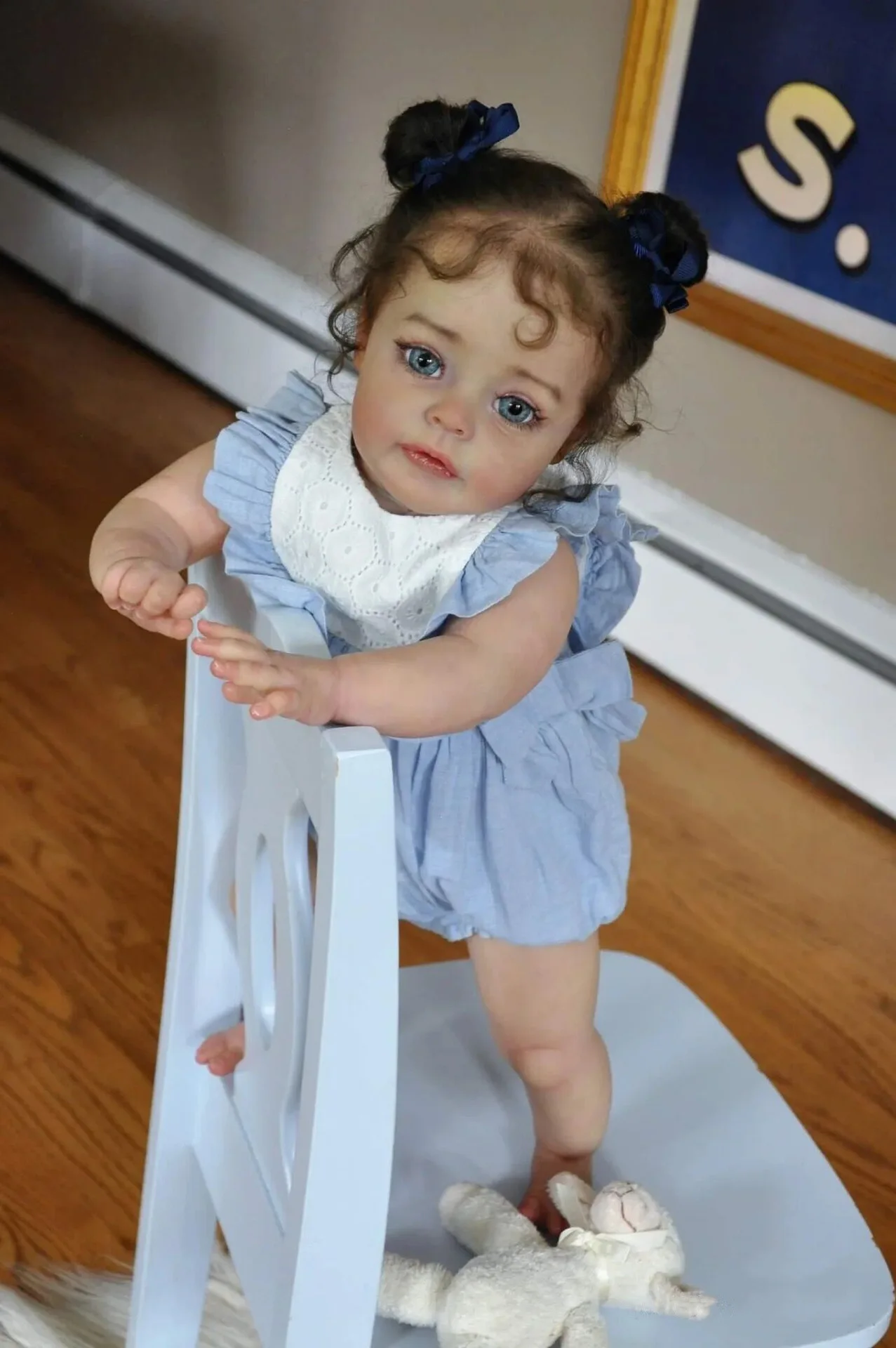 Cute Realistic Soft Body Silicone 60 CM 23 Inch Long Hair Lifelike Reborn Baby Girl Doll Toy Princess Toddler Bebe Birthday Gift autumn winter baby girls fashion boots toddler princess single short boot infant bebe first walkers little girl leather shoes