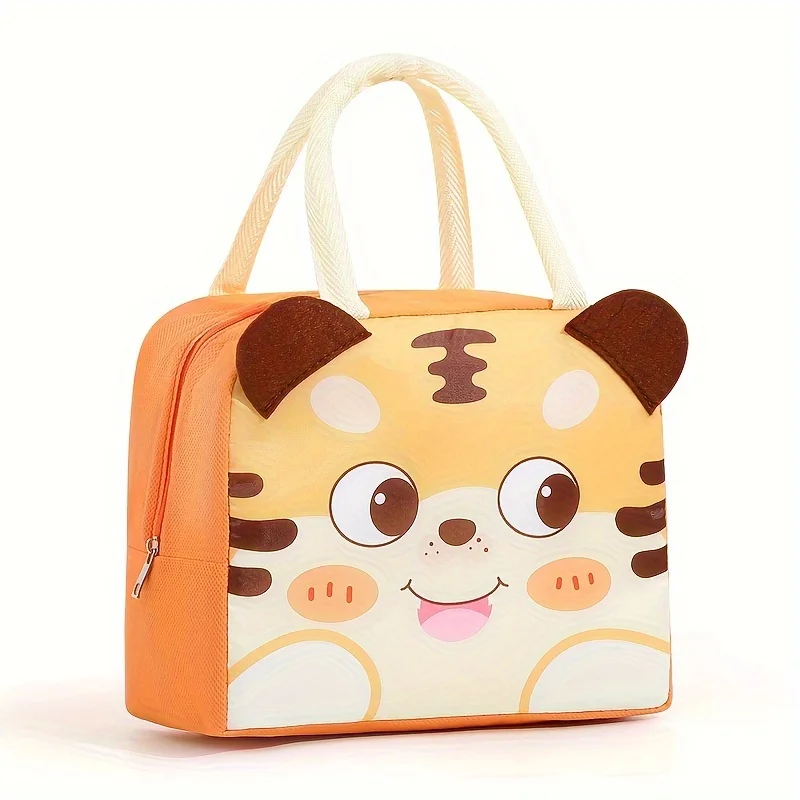 Kids Cartoon Lunch Bag Insulated Lunch Box for Boys Girls Keep Food Warm Cold Long Time Water-resistant Durable Toddler Daycare 5