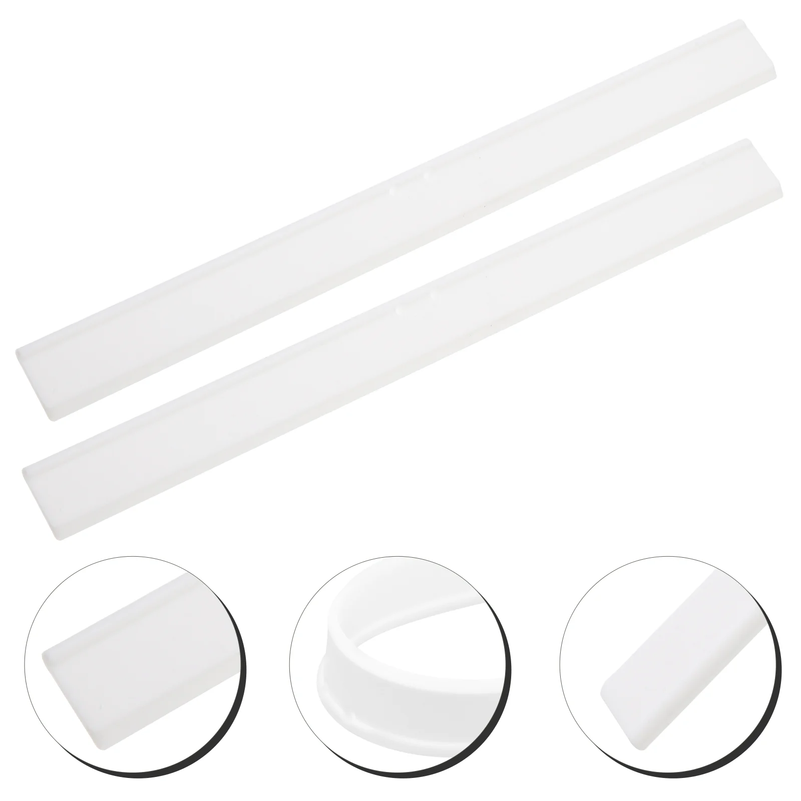 

2 Pcs Wiper Strip Shower Squeegee Replacement Blade Rubber Window Refills Car Accessories Man