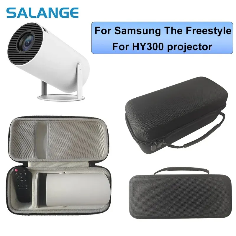 Salange Storage Case Travel Carry Projector Bag For Samsung The Freestyle Zipper Protector Carrying Bags For Hy300 Projector