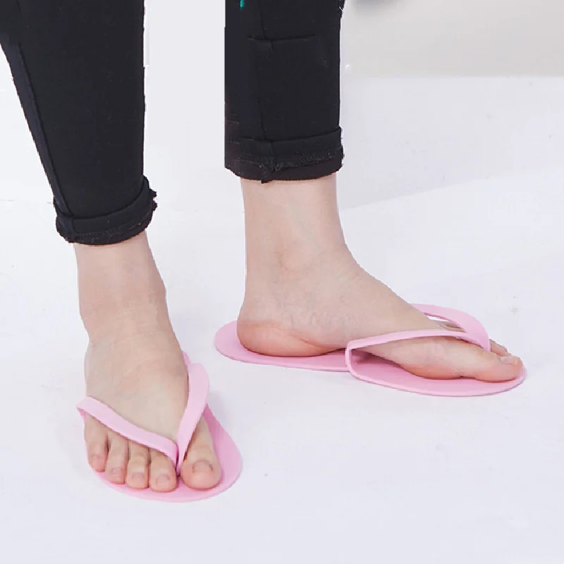 12 Pairs Foot Uv Gel Polish Cover Disposable Shower Sand Pedicure Beach Foam Flip Flops Foot Care Beauty Slippers Universal