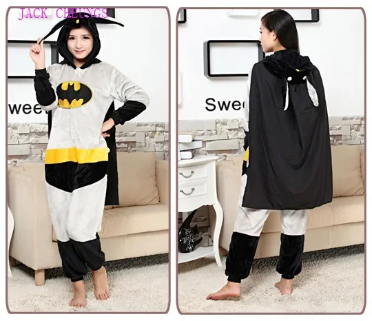 Cosplay Costumes Super Hero Pajamas Animal Kigurumi Costume Onesies Pyjamas Unisex Cosplay Bats Pijamas