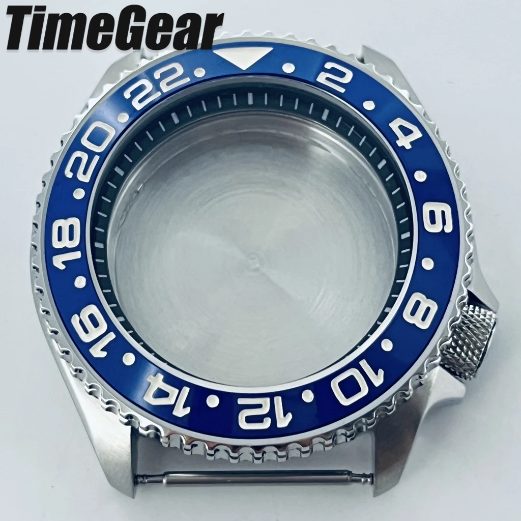 Sleek Black Ring Watch Case with Sloping Bezel and 3.8 Crown