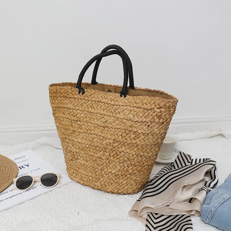 Large Woven Straw Bag Tote Women Shoulder Bag Bohemian Rattan Beach Bags for Women Handbags Luxury Designer Travel Shopper Bags