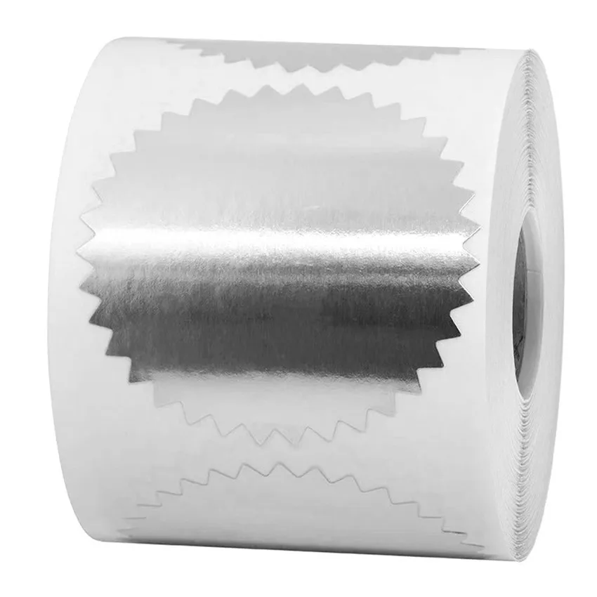 Embosser Stickers 200/500Pcs 50mm Silver Gold Embosser Sticker for Embossing Stamp Blank Embosser Seal labels DIY Invitation Card pink stickers