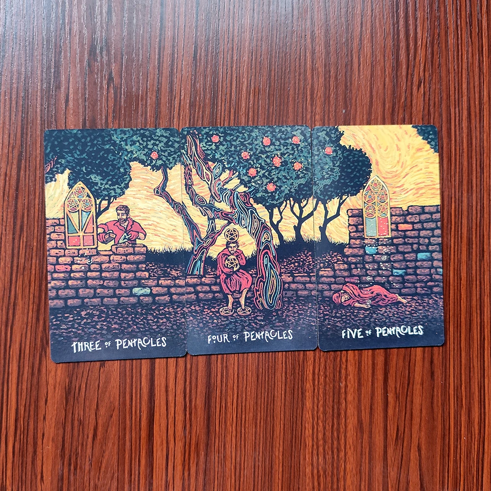 12x7cm A surreal impressionistic tarot deck that explores the soul and human connection 4