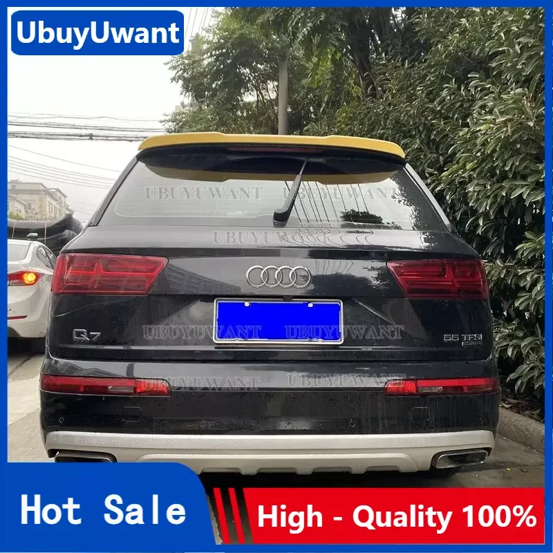 

Высококачественный задний спойлер из углеродного волокна для Audi Q7 2016 2017 2018 2019-2021, крышка багажника, Стайлинг автомобиля