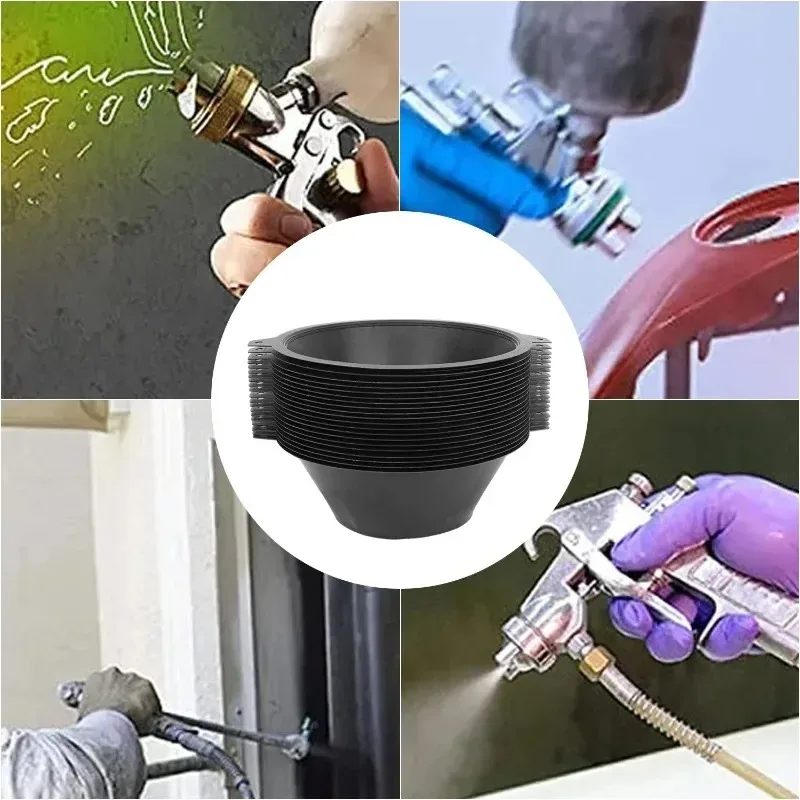 Plastic Paint Filter with Fine Nylon Mesh Reusable Industrial Grade Mesh for Oil & Water-Based Paint Automotive Refueling Filter