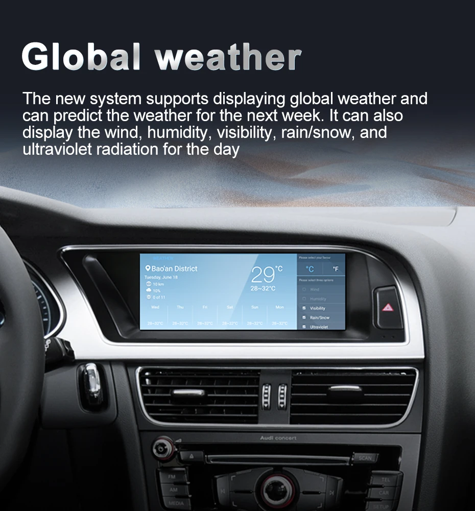 Qualcomm Snapdragon 680 6225 Silvery 2.4GHz Wireless CarPlay Auto For AUDI A4 B8