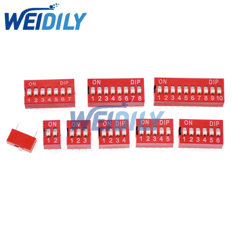 35x Dip Switch Kit 1 2 3 4 5 6 8 Way Toggle Switch Red Snap Switches Each .xd 