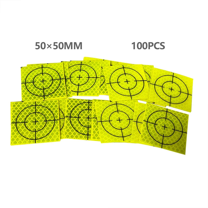 Details about   New 20pcs Super Power Green Reflector Sheet 80x80mm Reflective Tape Target