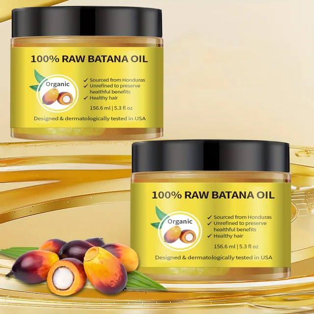 Huile de Batana pour le cuir chevelu et les soins capillaires, huile de palme enrichi, extraits de plantes, produit de soin du cuir chevelu et des cheveux 1