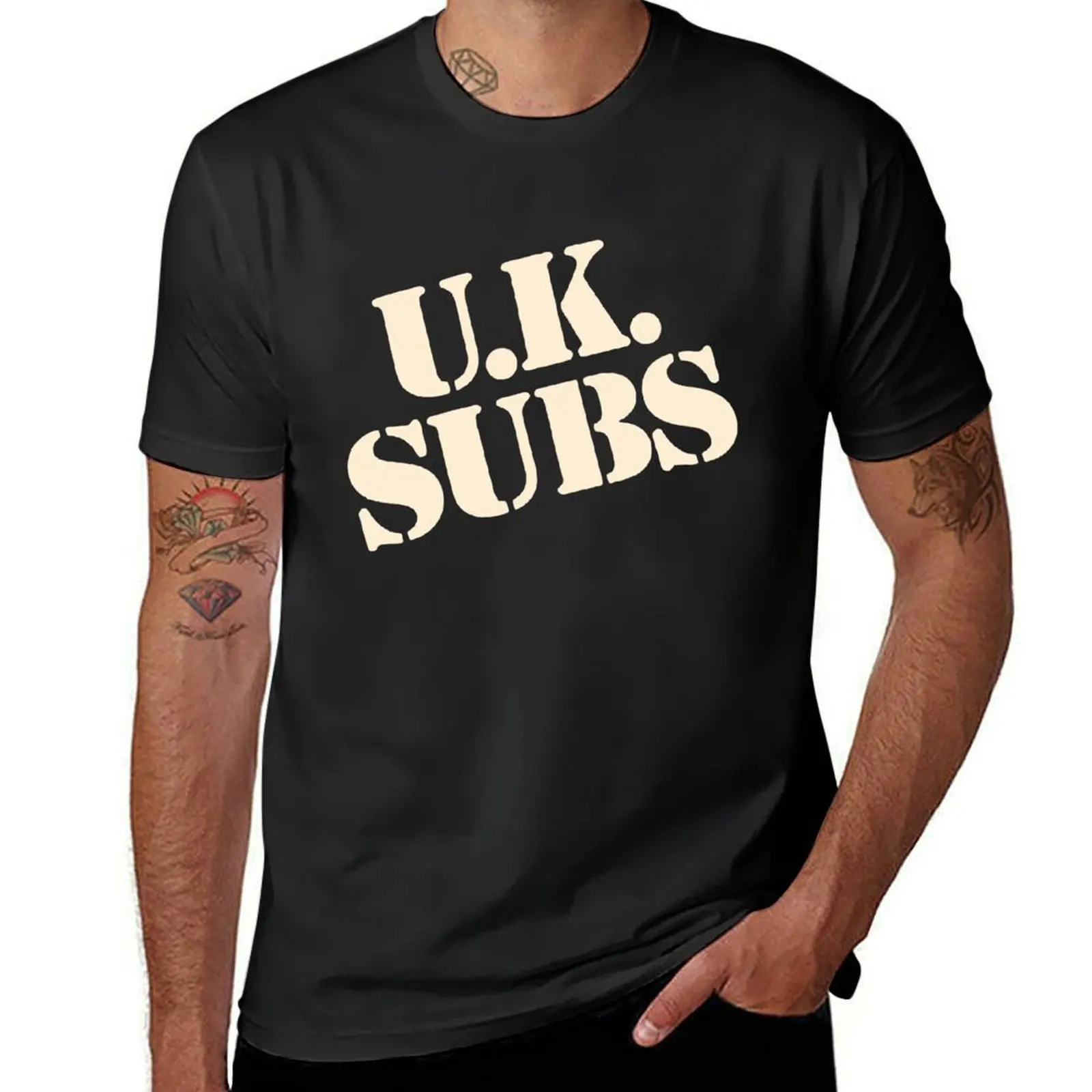 UK Subs For Fans T-Shirt oversized quick drying black t-shirts for men
